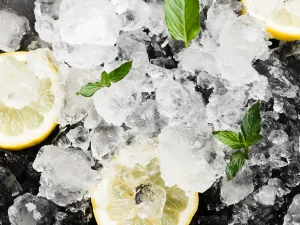 limones menta cubitos hielo para pescado